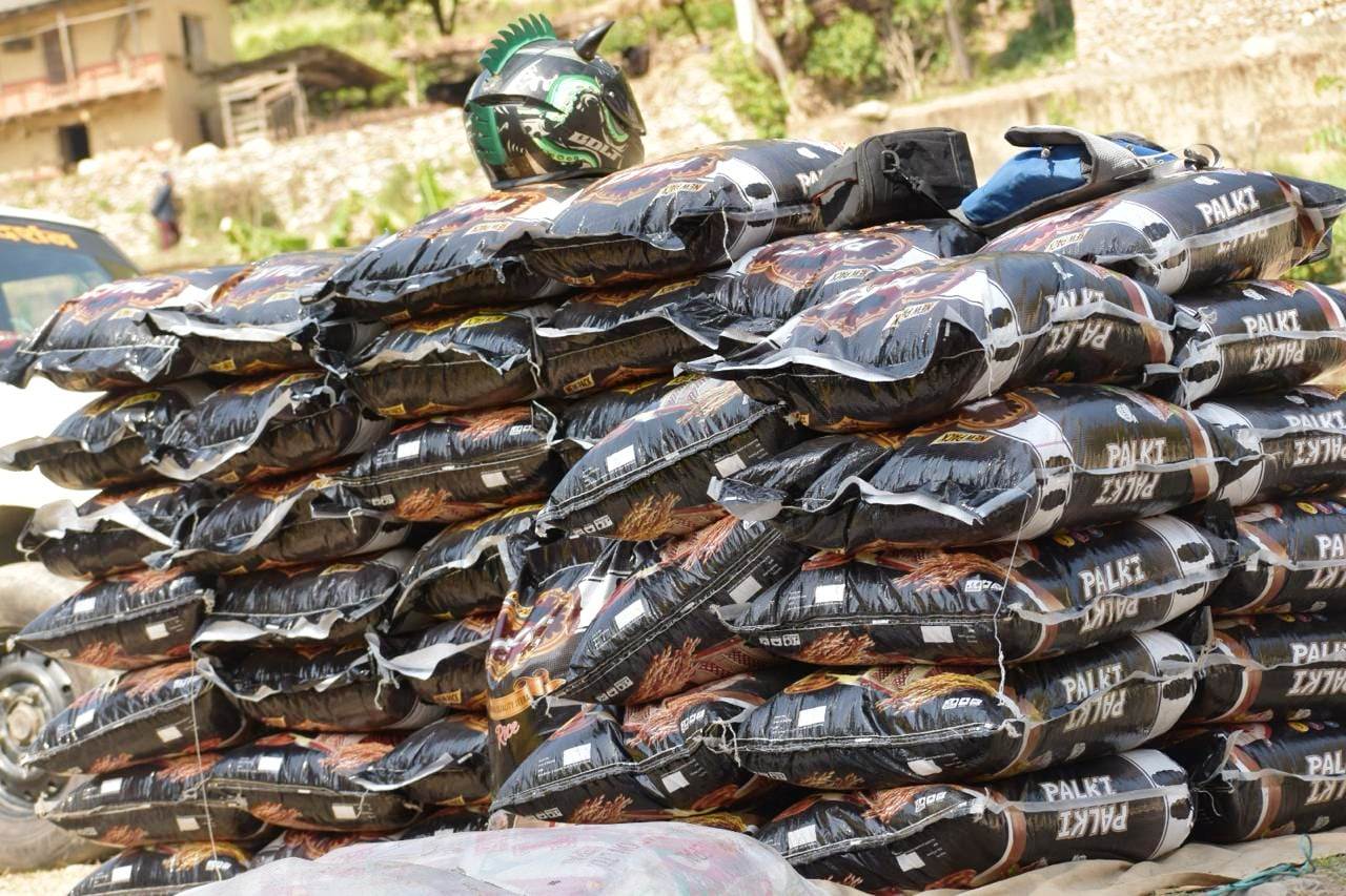 Distribution of Relief Materials to the earthquake-affected victims , in collaboration with Welthungerhilfe in West Jagarkot Flood Landslide Relief Image