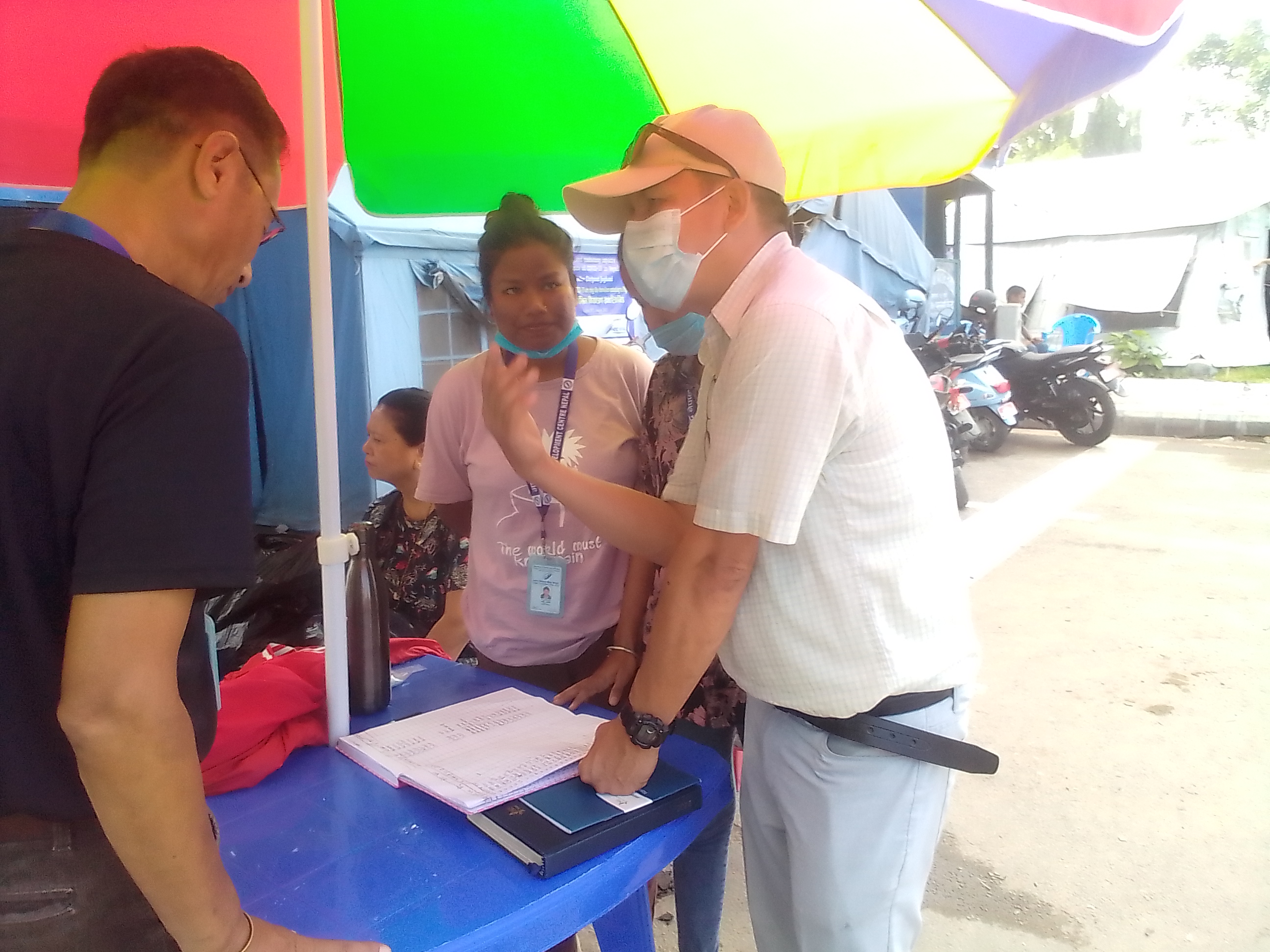 Joint Monitoring Visit Dr Suresh Tamang Nepal Country Advisor Give2Asia Director of Give2Asia Image